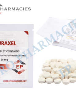 Euro Pharmacies Turaxel 25 (Turanabol) — 25mg/tab -50 tab/bag